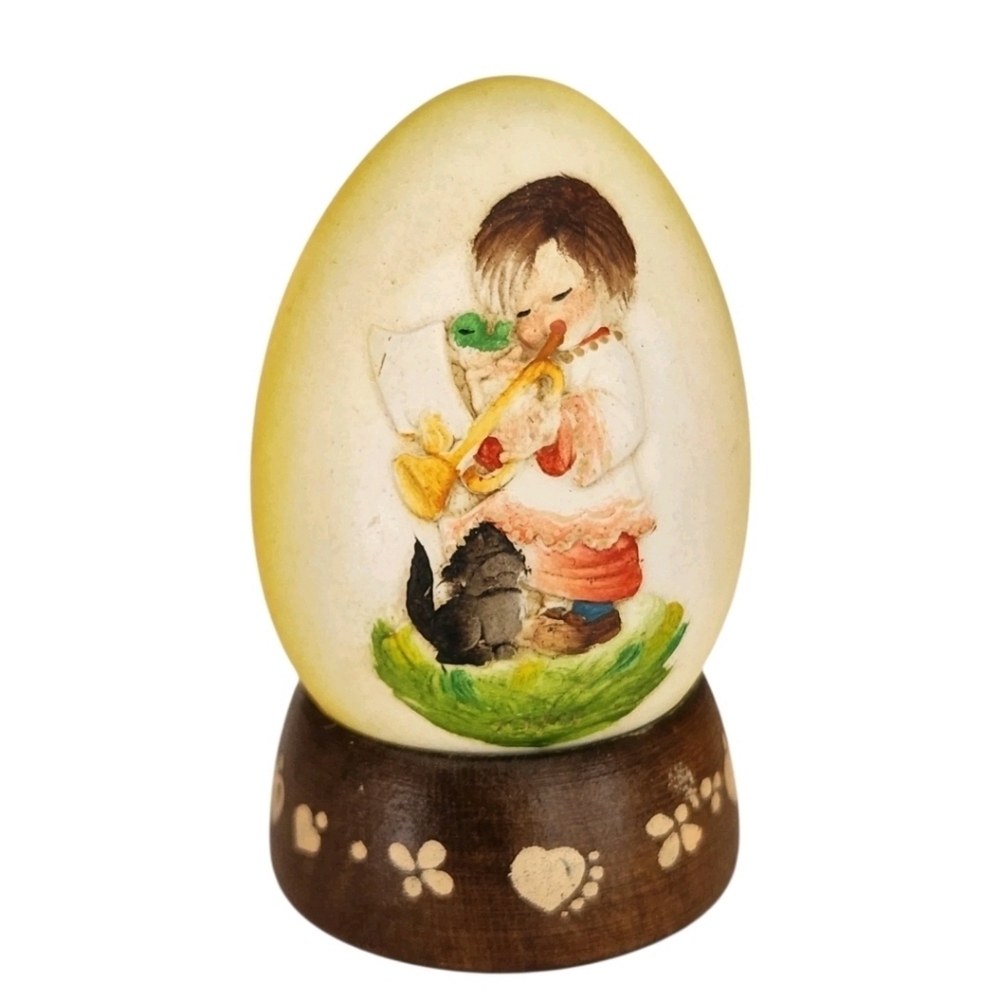 Vtg 1979 Ferrandiz By ANRI Annual Egg Figurine Italy Handcrafted Limited Edition